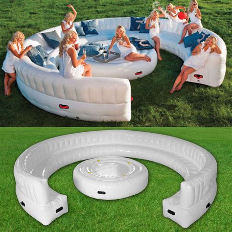 Inflatable Outdoor Party Seating Sofa Set With Table Pvc Seats 25