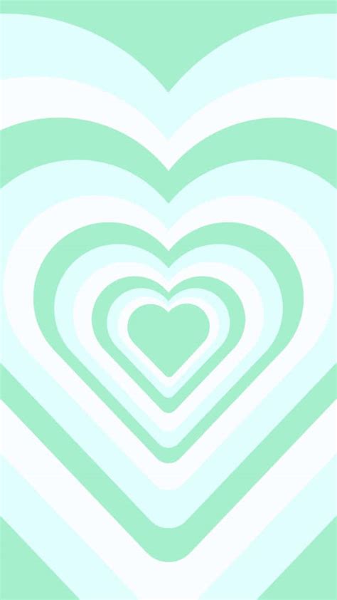 Download A Green And White Heart Shaped Pattern Wallpaper