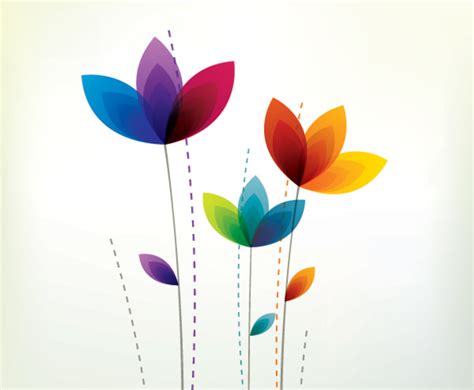 Colorful Flowers Vector Art And Graphics