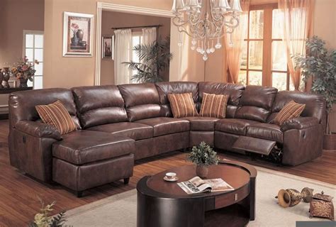Barn house décor you need in your home. Leather Reclining Sectional Sofa with Chaise # ...