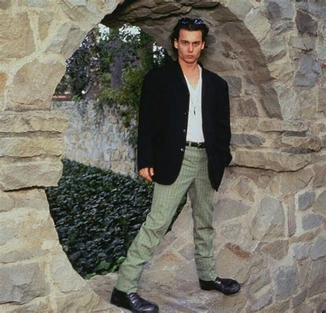 Image May Contain 1 Person Standing And Shoes Johnny Depp 1990