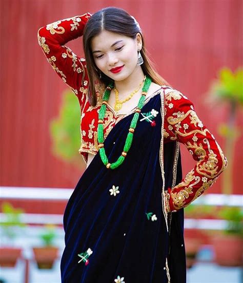 pin by preeya subba on nepal traditional dress gurung dress traditional dresses aesthetic dress