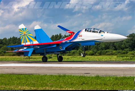 Sukhoi Su 27ub Russia Air Force Aviation Photo 2287383