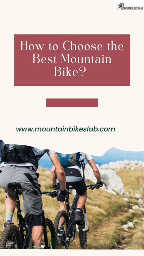 How To Choose The Best Mountain Bike Infographic Mtbs Lab Best