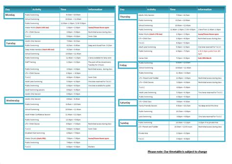 Savesave ums 2018 for later. Timetables - Thurso Leisure Centre