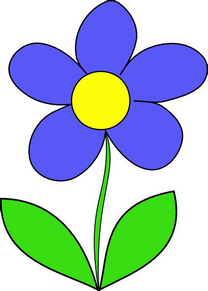 Simple Flower Clip Art At Vector Clip Art Online Royalty