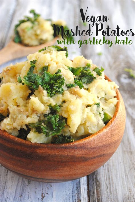 Vegan Mashed Potatoes With Garlicky Kale Emilie Eats