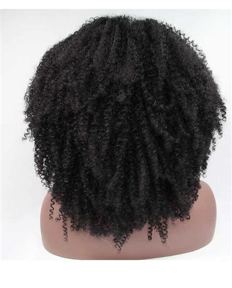 Natural Black Afro Kinky Lace Front Wigs For Black Women