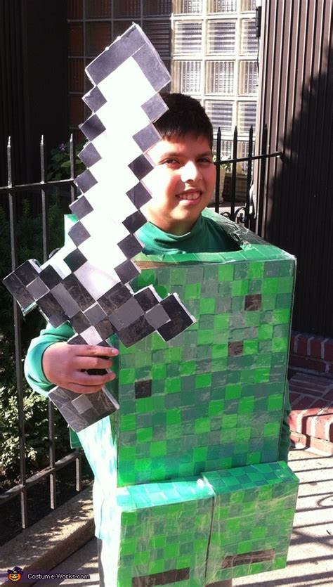 How To Make Minecraft Creeper Halloween Costume Gails Blog