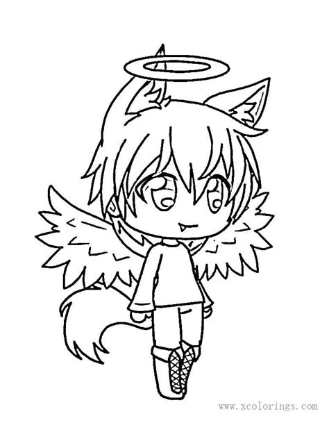 Gacha Life Angel Coloring Pages