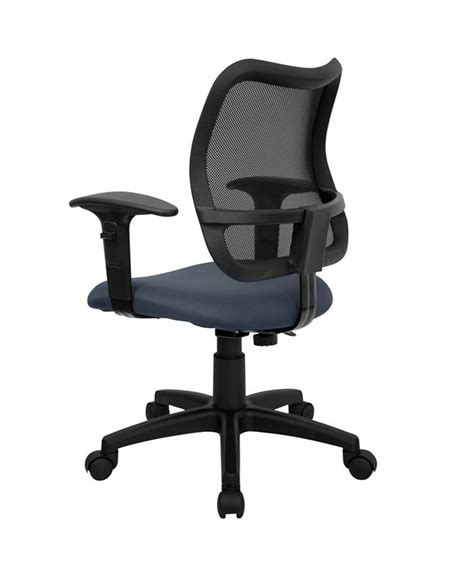 Flash Furniture Mid Back Navy Blue Mesh Swivel Task Chair With
