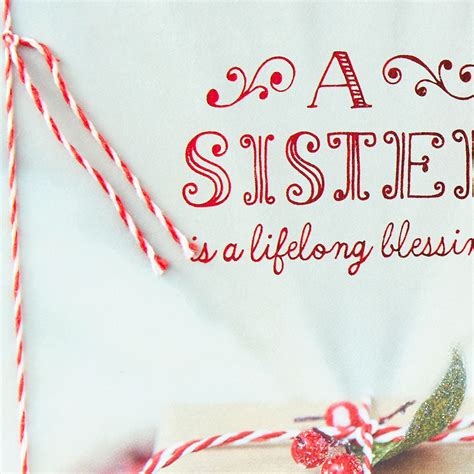 What To Write In Christmas Card For Sister A Sister Is A Blessing Christmas Card Christmashubteen