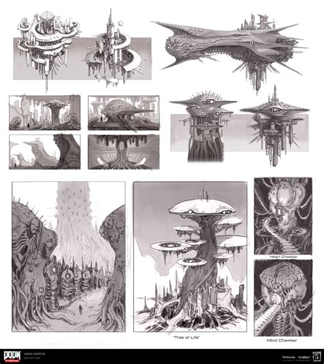 Artstation Doom Eternal Urdak Monster Concept Art Game Concept Art