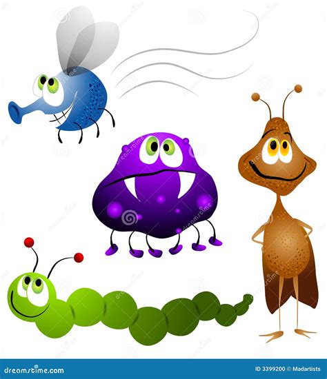 Ugly Cartoon Bugs Insects 3399200