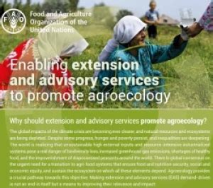 Enabling Extension And Advisory Services To Promote Agroecology