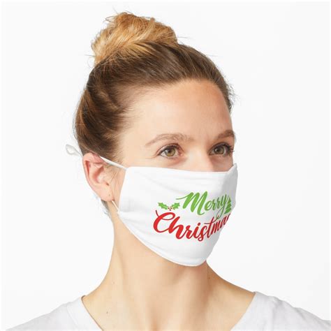 Merry Christmas Mask By Y Sn Redbubble