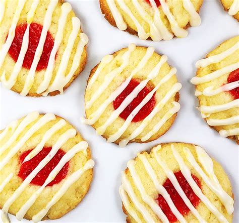 Strawberry Thumbprint Cookies With Lemon Icing Fresh Chef Experience