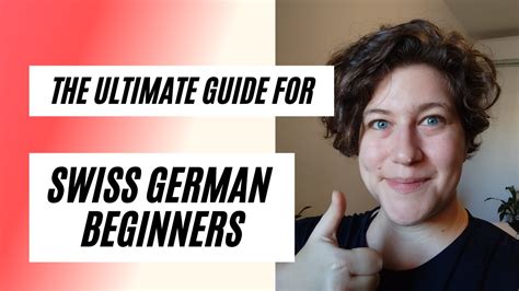 The Ultimate Guide For Swiss German For Beginners Youtube