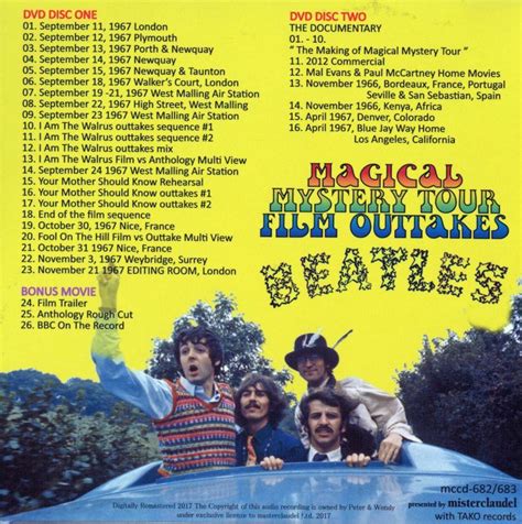 The Beatles Magical Mystery Tour Film Outtakes 【2dvd】 Neo Faust