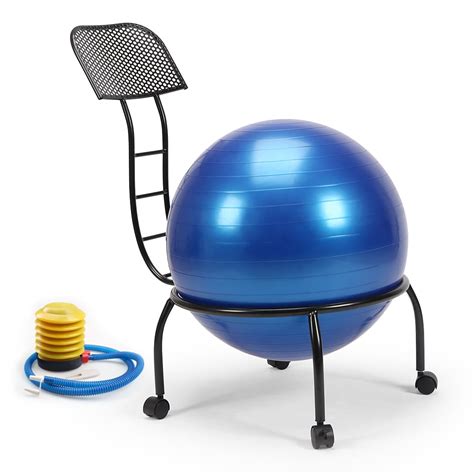 Live Up Balance Ball Posture Chair Exercise Fitness 203 Inch Yoga Ball Chair Metal Frame With