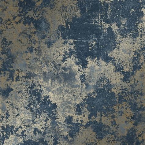 Geneva Metallic Wallpaper Blue Gold X Wallpaper Teahub Io