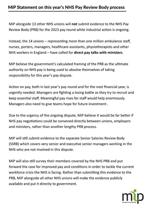 Mip On Twitter Mip Alongside 13 Other Nhs Trade Unions Will Boycott