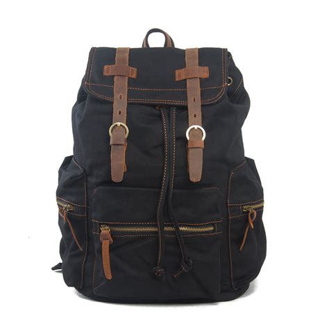 Canvas Backpack Black Ownbag Touch Of Modern