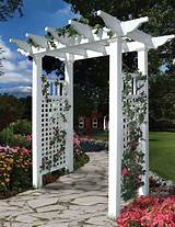 Arbors & arches └ garden structures & shade └ yard, garden & outdoor living └ home & garden all categories antiques art automotive baby books & magazines business & industrial cameras & photo cell phones & accessories clothing. New England Arbors Fairfield 7 Ft Vinyl Arbor | Outdoor ...