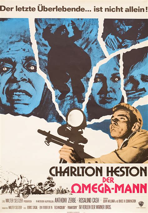 The Omega Man Original 1971 German A1 Movie Poster Posteritati Movie