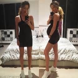 heavily pregnant erin mcnaught flips the bird at a friend