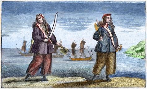 Deux pirates des Caraïbes Anne Bonny et Marie Read