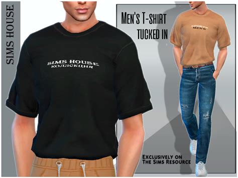 The Sims Resource Mens T Shirt Tucked In