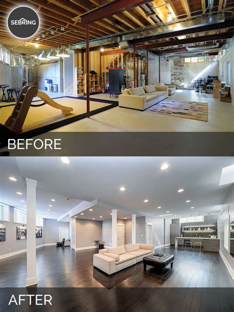 Sidd And Nishas Basement Before And After Pictures Home Remodeling