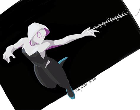 Artstation Spider Gwen Swinging