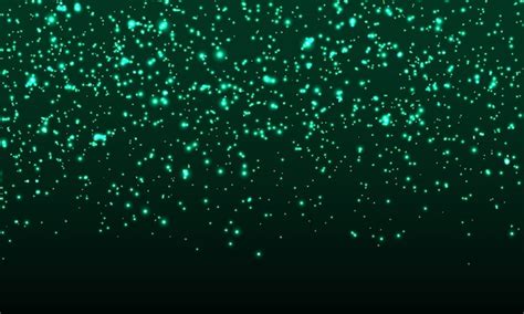 Premium Vector Green Magic Lights Glowing Sparkles