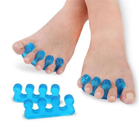 2 Pcs Pack Silicone Soft Form Toe Separator Finger Spacer For