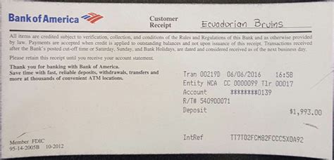 Deposit slip — noun : Bank Of America Bank Deposit Slip How You Can Attend Bank Of America Bank Deposit Slip With ...