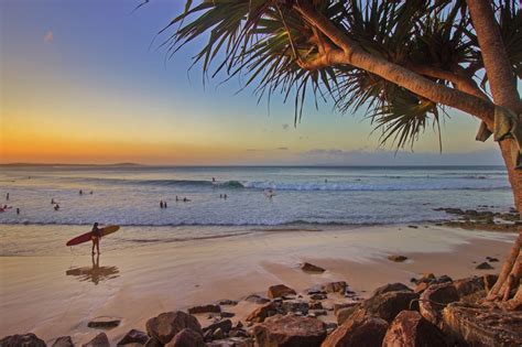 noosa heads main beach noosa heads australia sunset surf at australia beach tropical