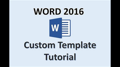 139+ label templates in microsoft word (doc). Word 2016 - Creating Templates - How To Create a Template ...