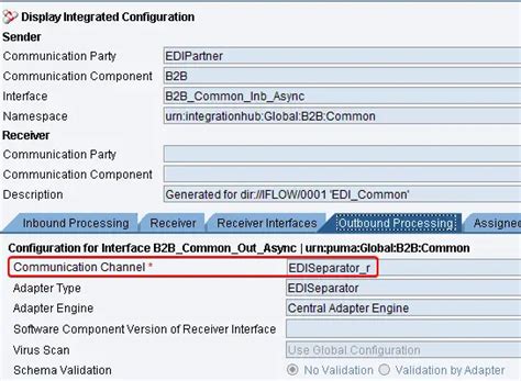 Bulk Edi Receiver Comunication Channel Edi Separator Sap Pi Po SAP Integration Hub