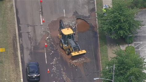 Officials Investigate Water Main Break In Plymouth Meeting