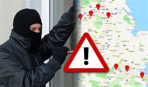 Burglary Hotspots Mapped Worst Areas In The Uk For Break Ins Revealed