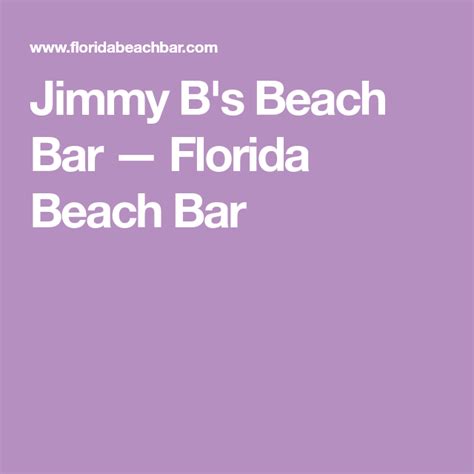 Jimmy Bs Beach Bar — Florida Beach Bar St Pete Beach Beach Bars
