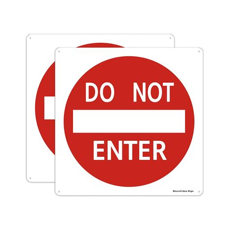 Buy 2 Pack No Enter Signs No Entry Sign Traffic Directional Signs No