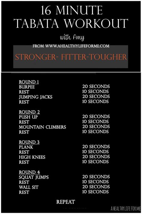 A 4 Minute Tabata Workout For People Who Have No Time Artofit