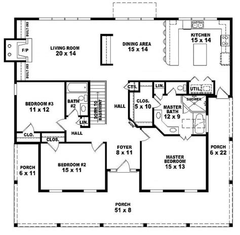New Inspiration 23 House Plans 2 Bedroom Single Story