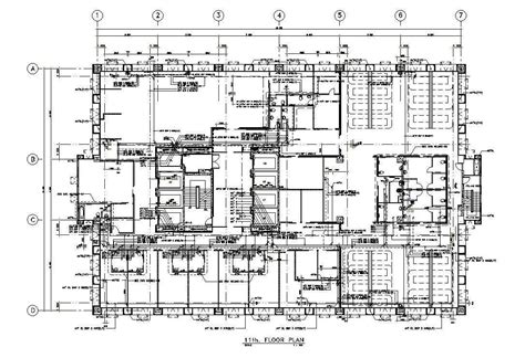 Commercial Building Flor Plan Presented In This AutoCAD Drawing File