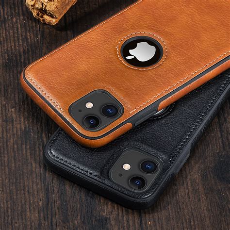 Retro Style Luxury Business Leather Stitching Case For Iphone 11prom