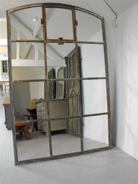 Select from premium window mirror of the highest quality. Large iron Industrial window mirror | decorator ...