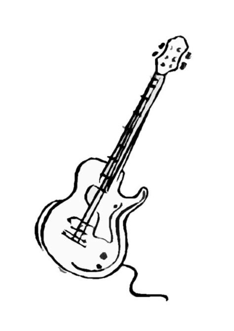 Guitars Coloring Pages Ideas